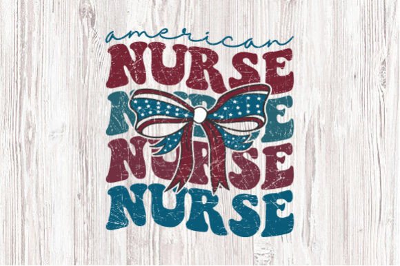A Coquette Bow: A Nurse's Patriotic Charm
