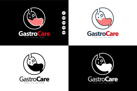 A Professional Review of the Gastro Care Stomach Medical Logo Set