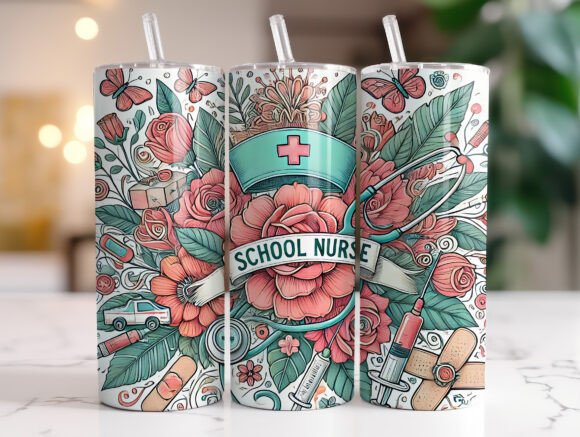 A Review of the School Nurse Tumbler Design for Embroidery
