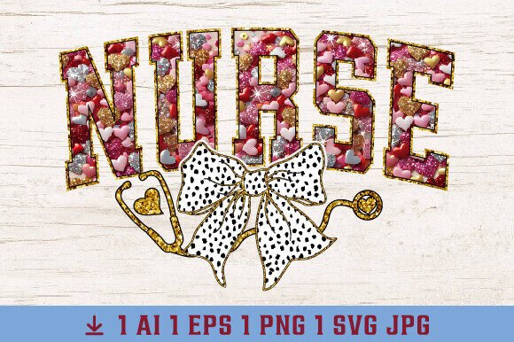 A Sweet Nurse Valentine Bow Design for Embroidery Projects