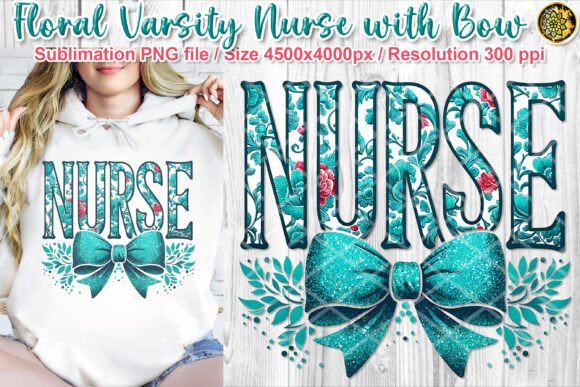 Evaluating the Coquette Teal Floral Nurse Design for Real Embroidery