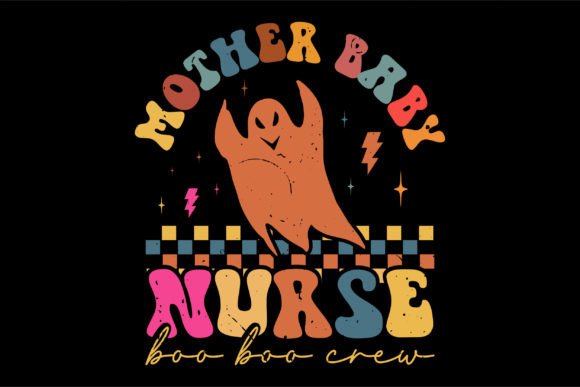 Mother Baby Nurse Boo Crew: A Charming Embroidery Design