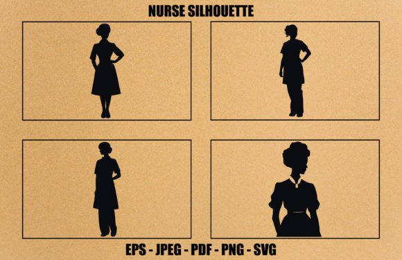 Nurse Silhouette Designs for Your Next Embroidery Project