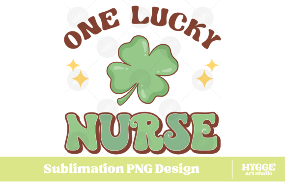 One Lucky Nurse Shamrock PNG for Real Embroidery Projects