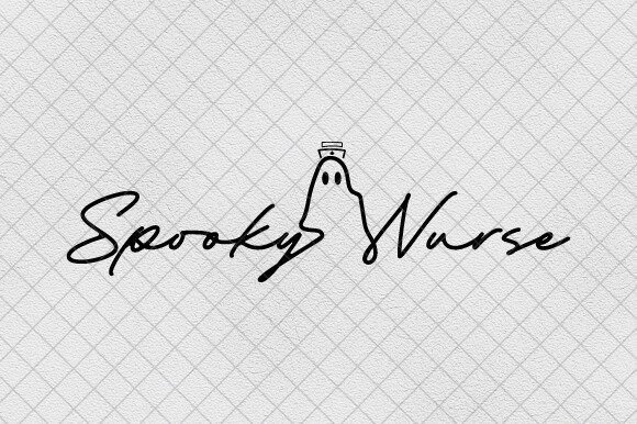 Spooky Nurse Png for Halloween Embroidery